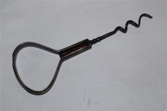 A group of 18th/19th century steel corkscrews